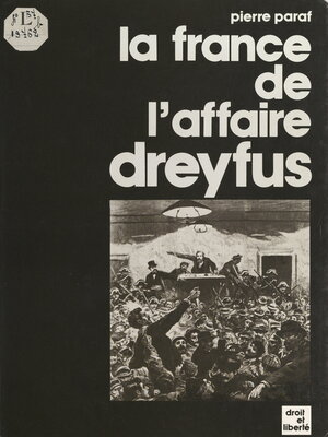 cover image of La France de l'affaire Dreyfus